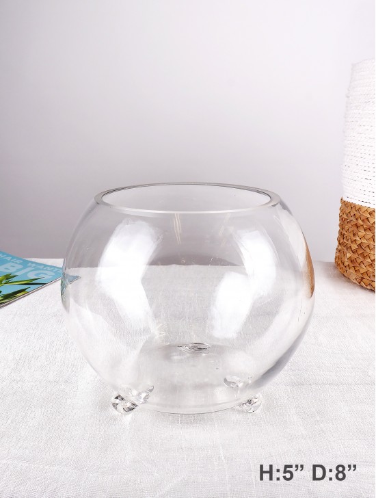 ROUND GLASS VASE (PICKUP ONLY)